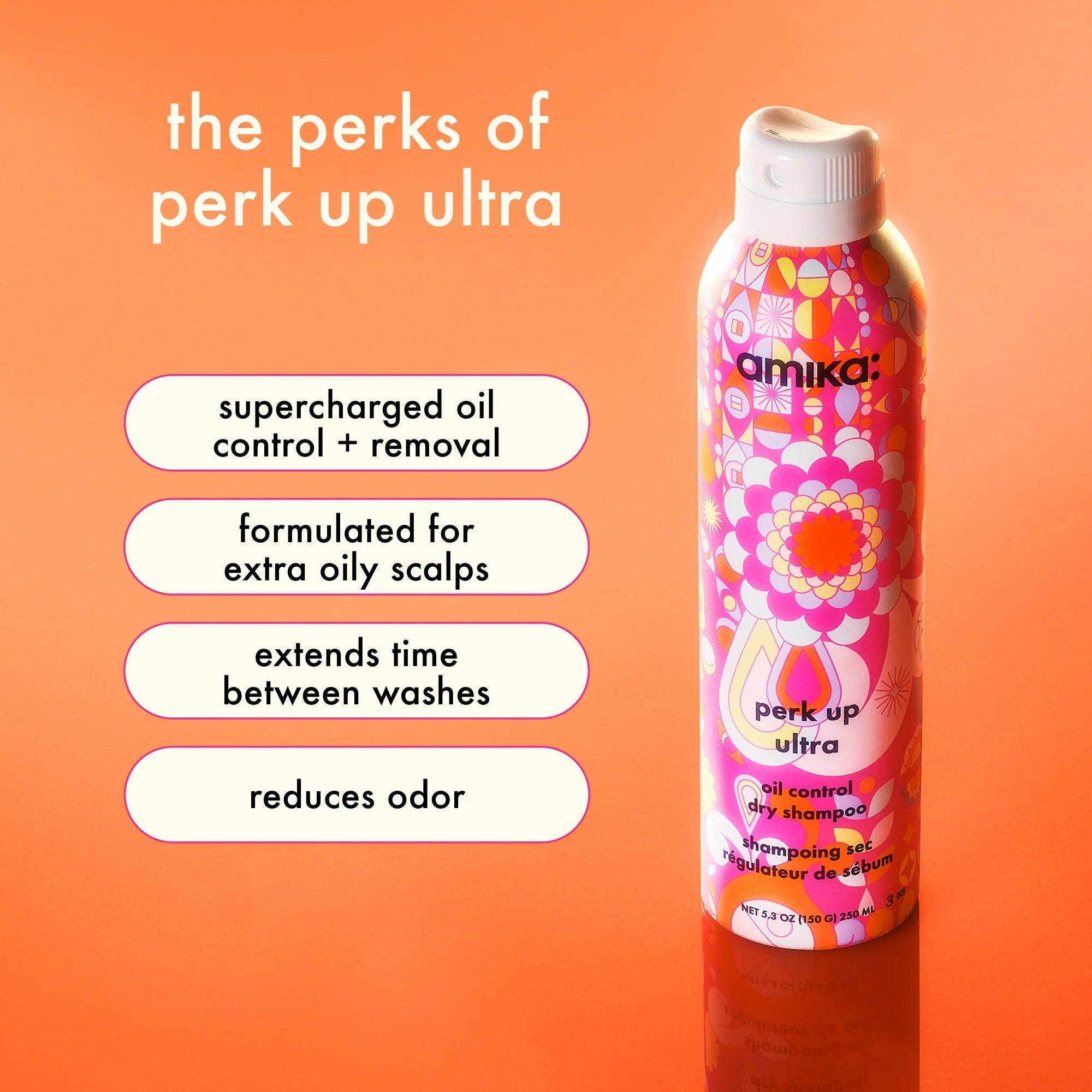 AMIKA Perk Up Ultra Oil Control Dry Shampoo benefits