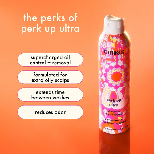 Load image 1 in gallery view. AMIKA Perk Up Ultra Oil Control Dry Shampoo benefits