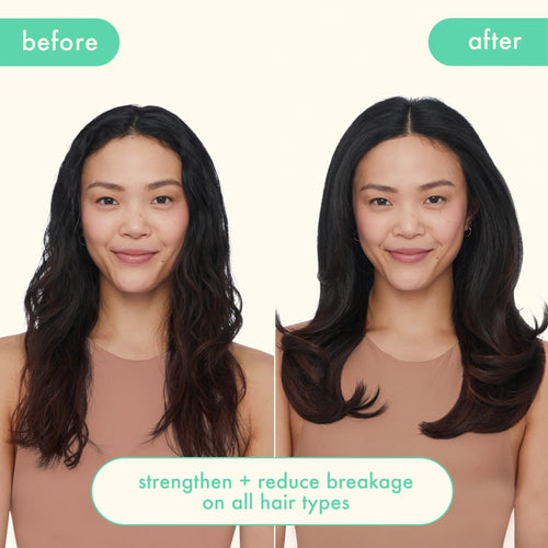 Load image 1 in gallery view. AMIKA The Kure Strength Repair Shampoo Before After
