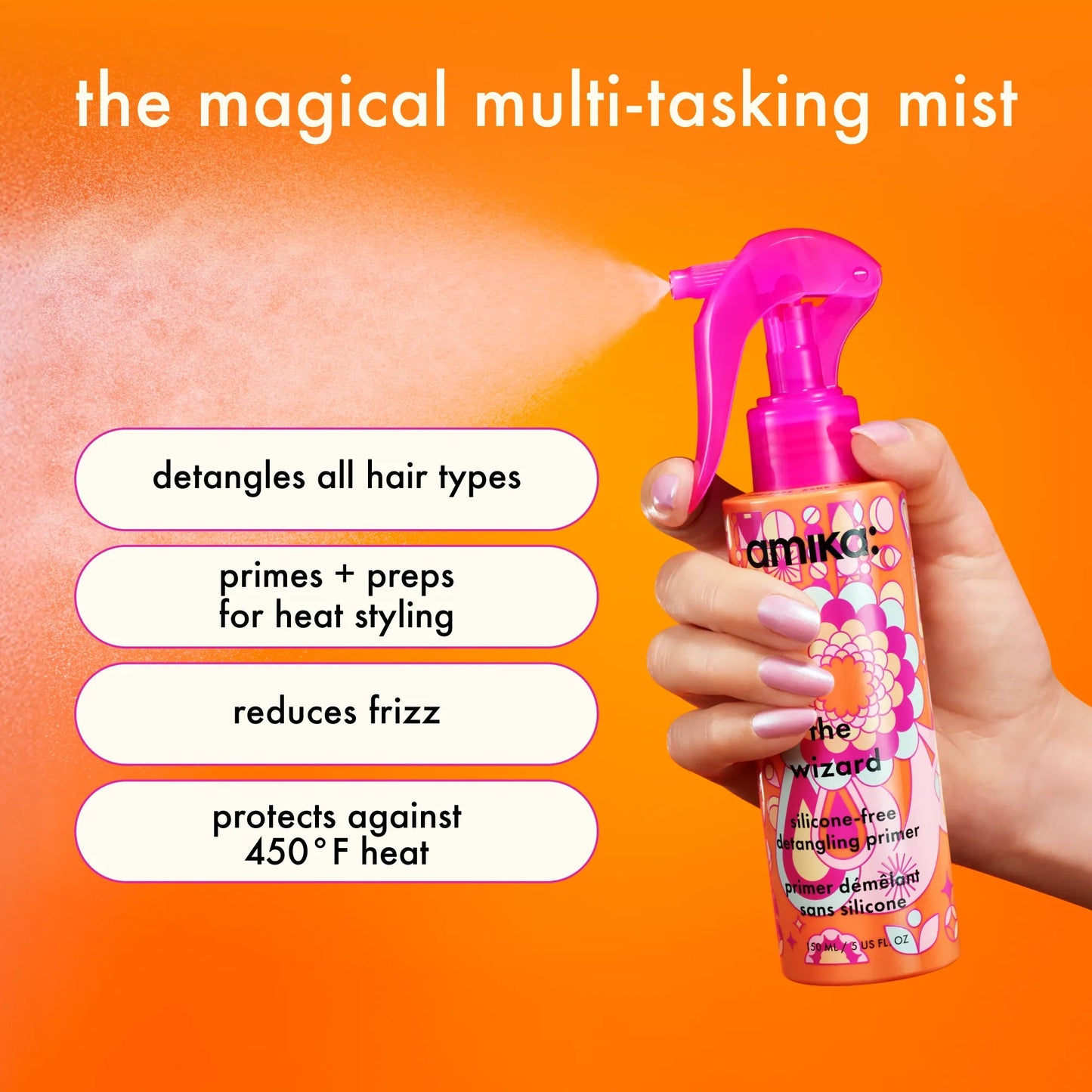 AMIKA The Wizard Silicone-Free Detangling Primer benefits