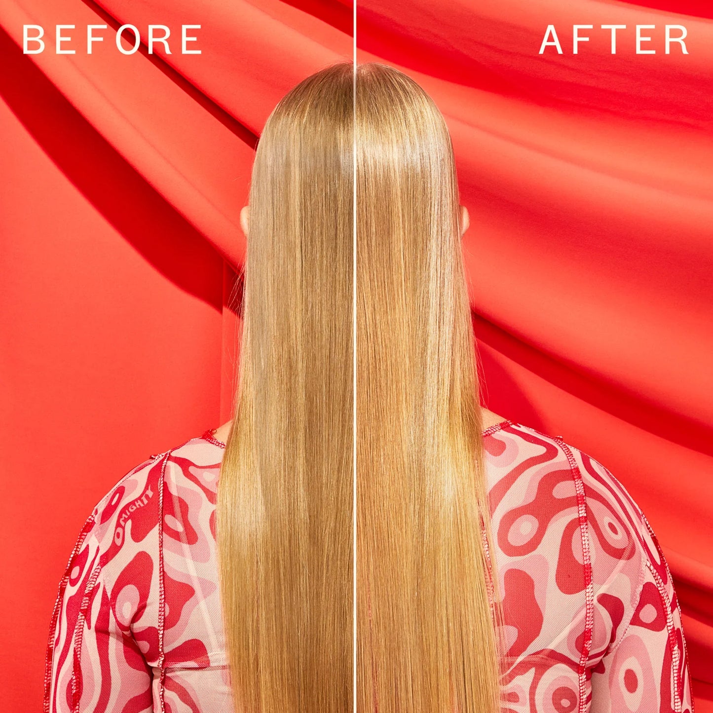 AMIKA Top Gloss Shine Spray Before After