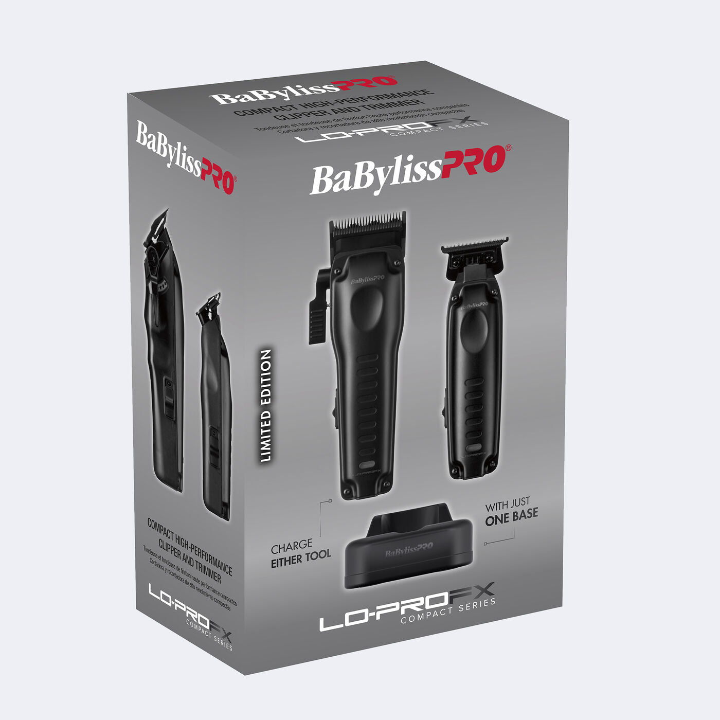 BaBylissPRO LoPROFX Clipper & Trimmer Set in box