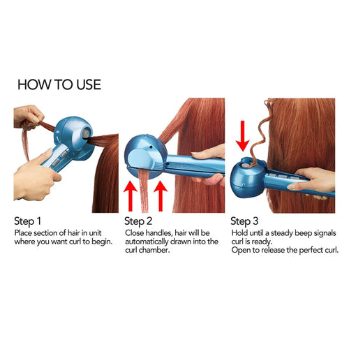 Load image 1 in gallery view. BaBylissPRO Nano Titanium MiraCurl Automatic Curler how to use