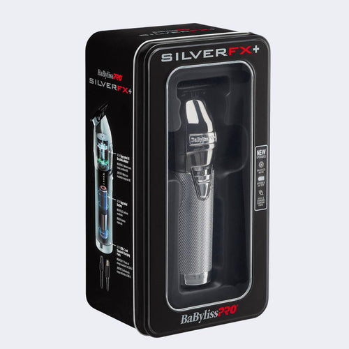 Load image 1 in gallery view. BaBylissPRO SilverFX+ All-Metal Lithium Outlining Trimmer in packaging