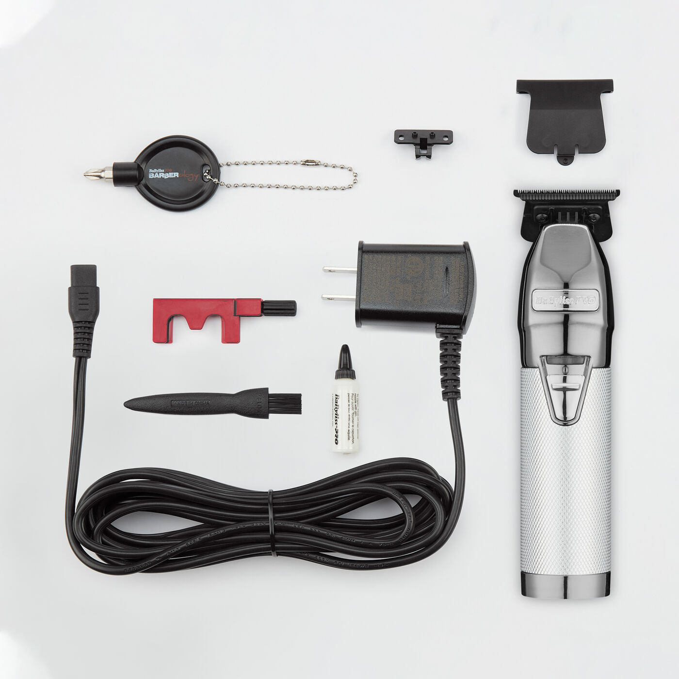 BaBylissPRO SilverFX+ All-Metal Lithium Outlining Trimmer items included