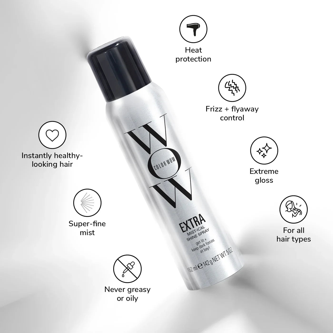 COLOR WOW Extra Mist-ical Shine Spray benefits