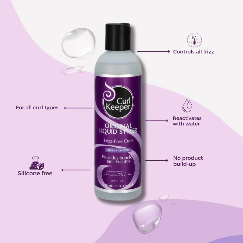 CURL KEEPER Original Liquid Styler Frizz-Free Curls benefits