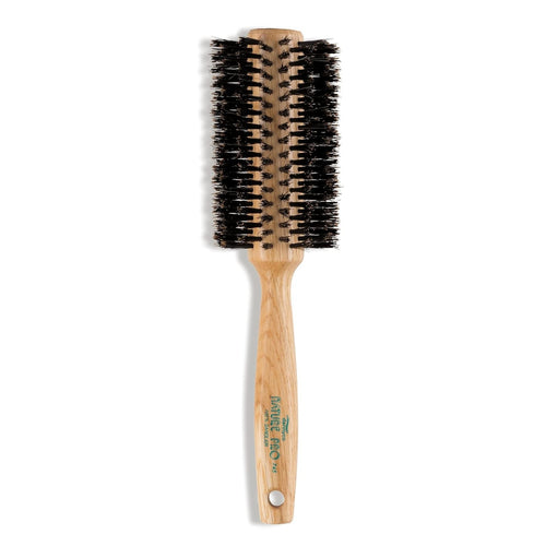 Load image 1 in gallery view. DANNYCO Nature Pro Circular Oak-Wood Brush - Natural Boar Bristles Extra-Large (16-Row)