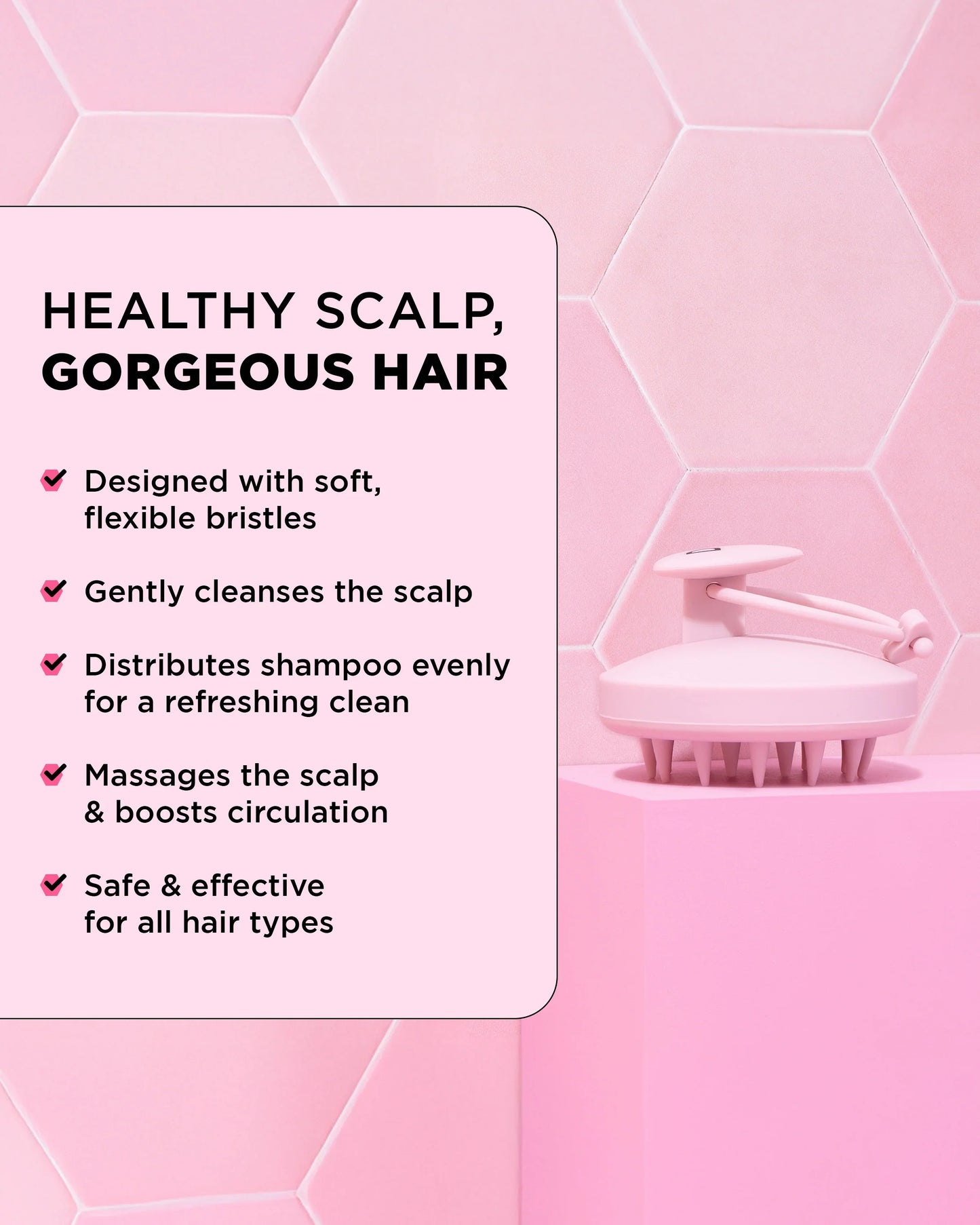 DESIGN.ME Gentle Scalp Brush benefits