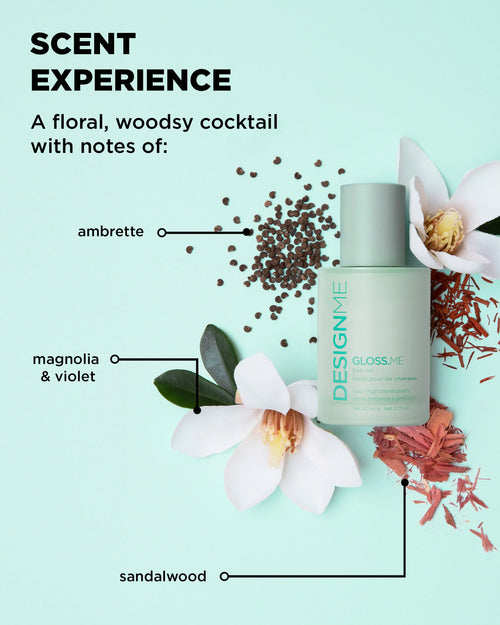 Load image 1 in gallery view. DESIGN.ME Gloss.me Hair Serum key ingredients 