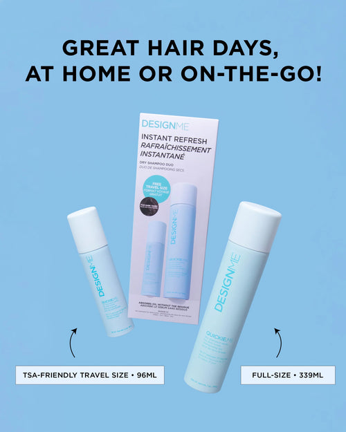 Load image 1 in gallery view. DESIGN.ME Instant Refresh Dry Shampoo Duo Dark Tones benefits