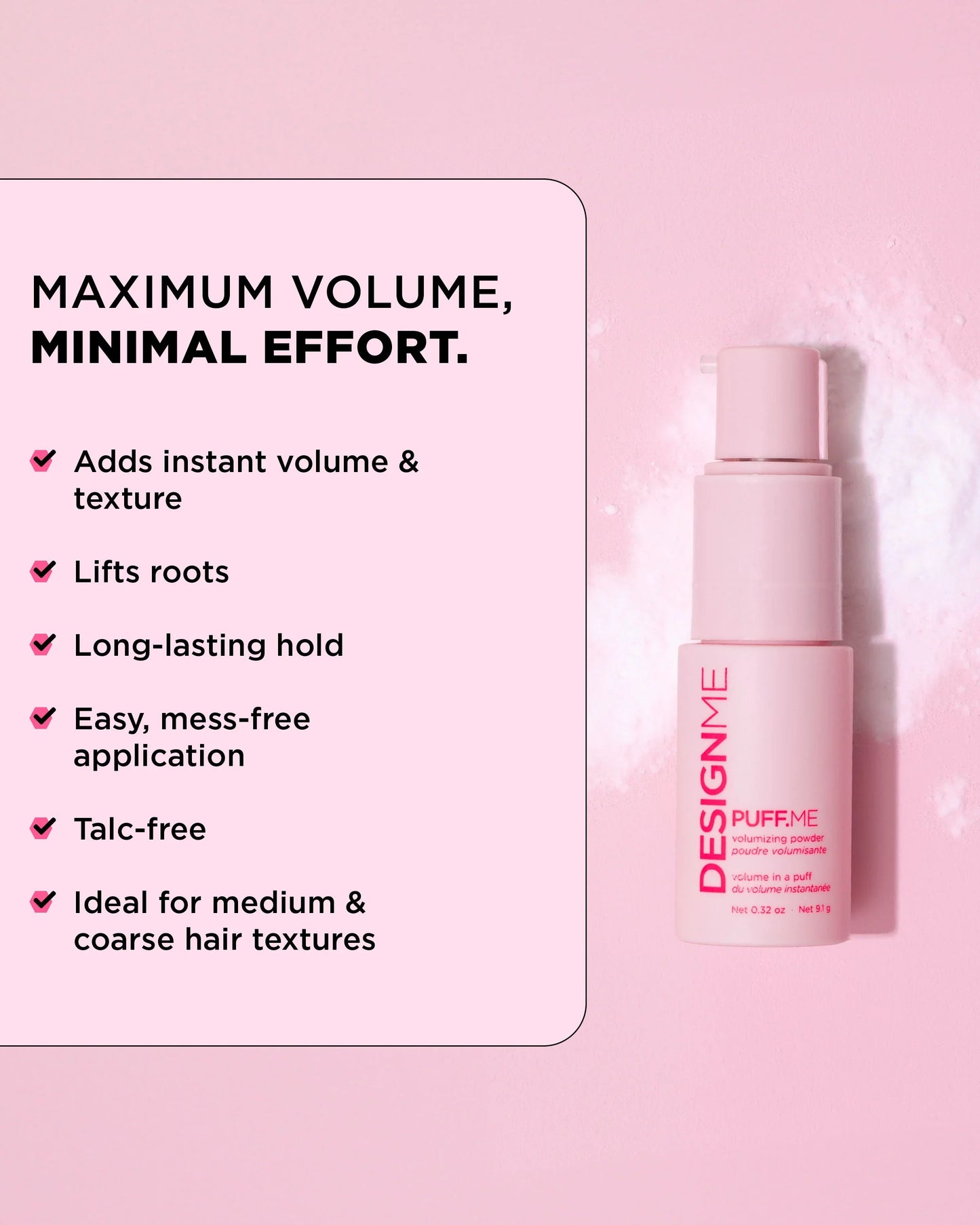 DESIGN.ME Puff.me Volumizing Powder benefits