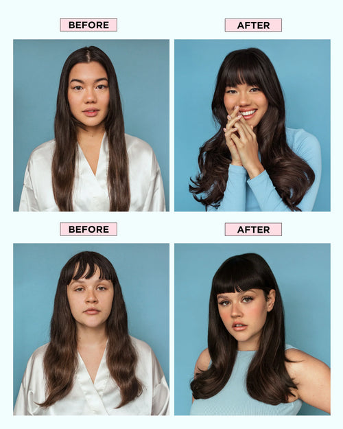 Load image 1 in gallery view. DESIGN.ME Quickie.me Dry Shampoo Dark Tones Before After