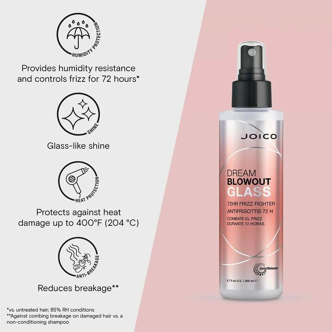 JOICO Dream Blowout Glass 72HR Frizz Fighter benefits