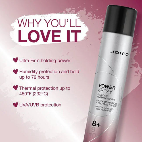 Load image 1 in gallery view. JOICO Power Spray Fast-Dry Finishing Spray benefits