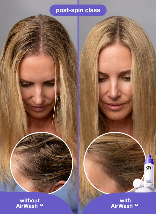 Load image 1 in gallery view. K18 Air Wash Dry Shampoo Before After