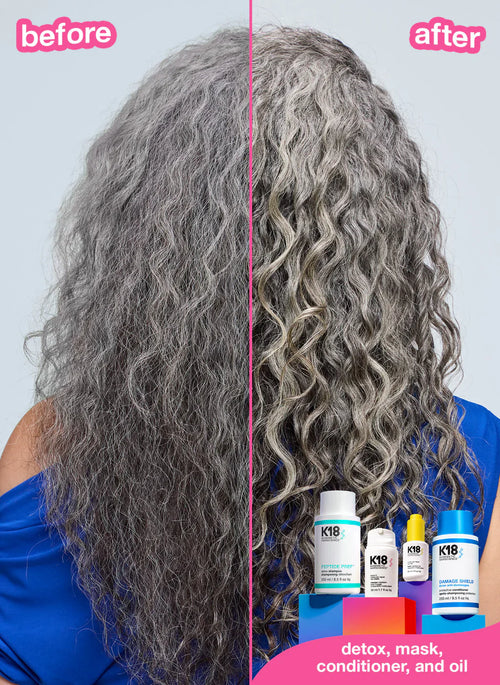 Load image 1 in gallery view. K18 Damage Shield pH Protective Conditioner Before After