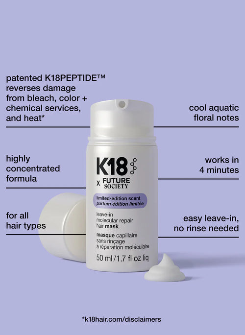 Load image 1 in gallery view. K18 Leave-In Molecular Repair Hair Mask Limited Edition Scent 