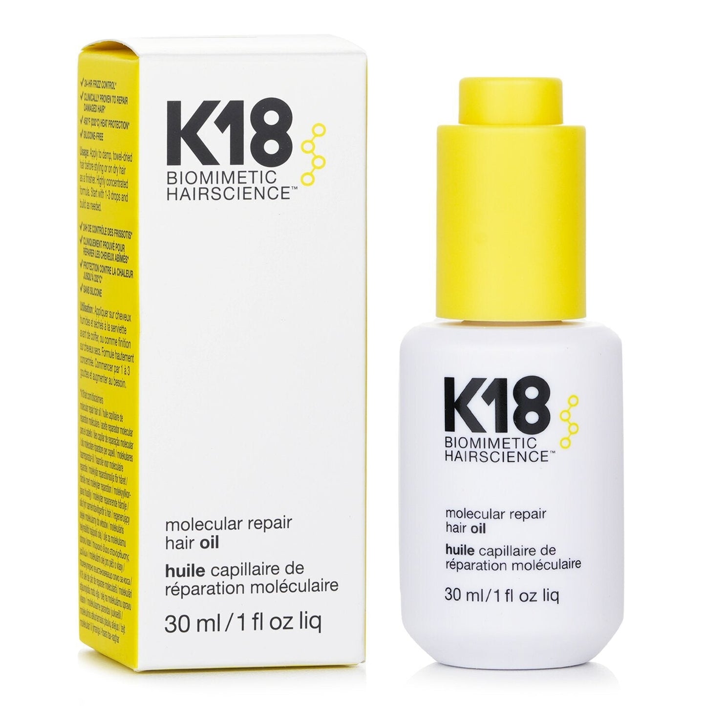 K18 Molecular Repair Hair Oil 30ml with box