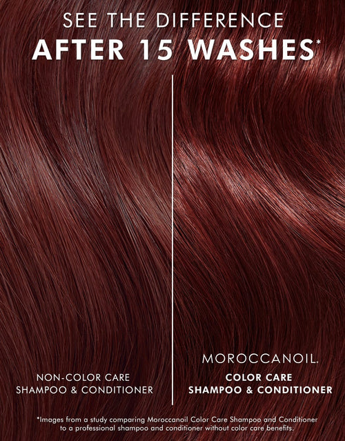 Load image 1 in gallery view. MOROCCANOIL Color Care Conditioner vs. non-color care shampoo and condioner
