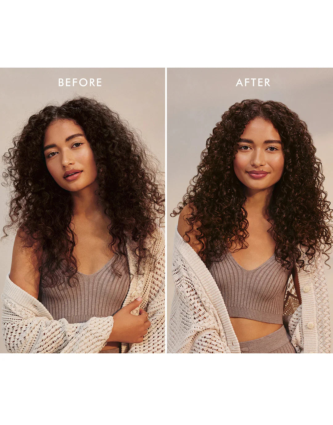 MOROCCANOIL Curl Defining Cream Before After