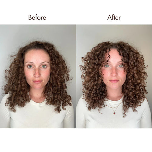 Load image 1 in gallery view. MOROCCANOIL_Frizz_Control_Conditioner Before After