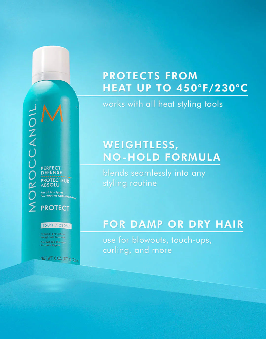 MOROCCANOIL Perfect Defense Heat Protectant benefits
