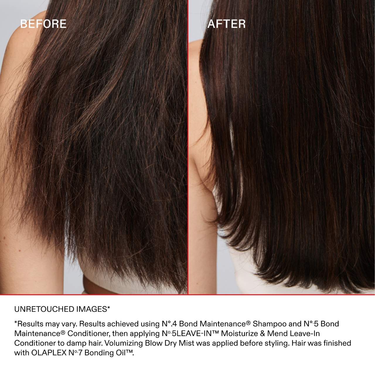 OLAPLEX No.5 Moisturize & Mend Leave-In Conditioner Before After