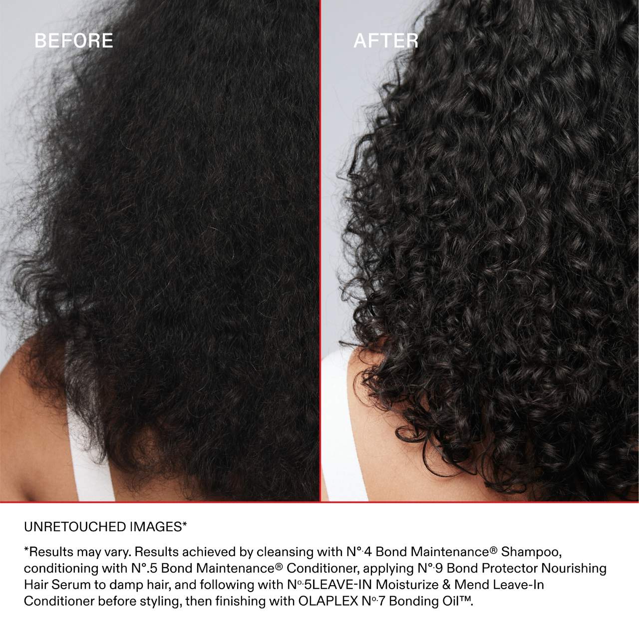 OLAPLEX No.5 Moisturize & Mend Leave-In Conditioner Before After