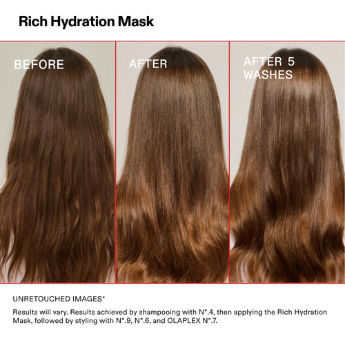 Load image 1 in gallery view. OLAPLEX Rich Hydration Mask Before After