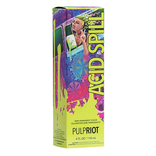 Load image 1 in gallery view. PULP RIOT Semi-Permanent Color Acid Spill Lime Green 118ml