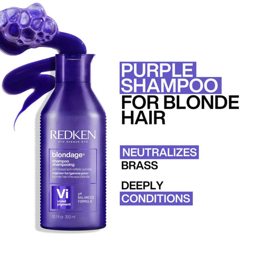 Load image 1 in gallery view. REDKEN Blondage Anti-Brass Shampoo benefits
