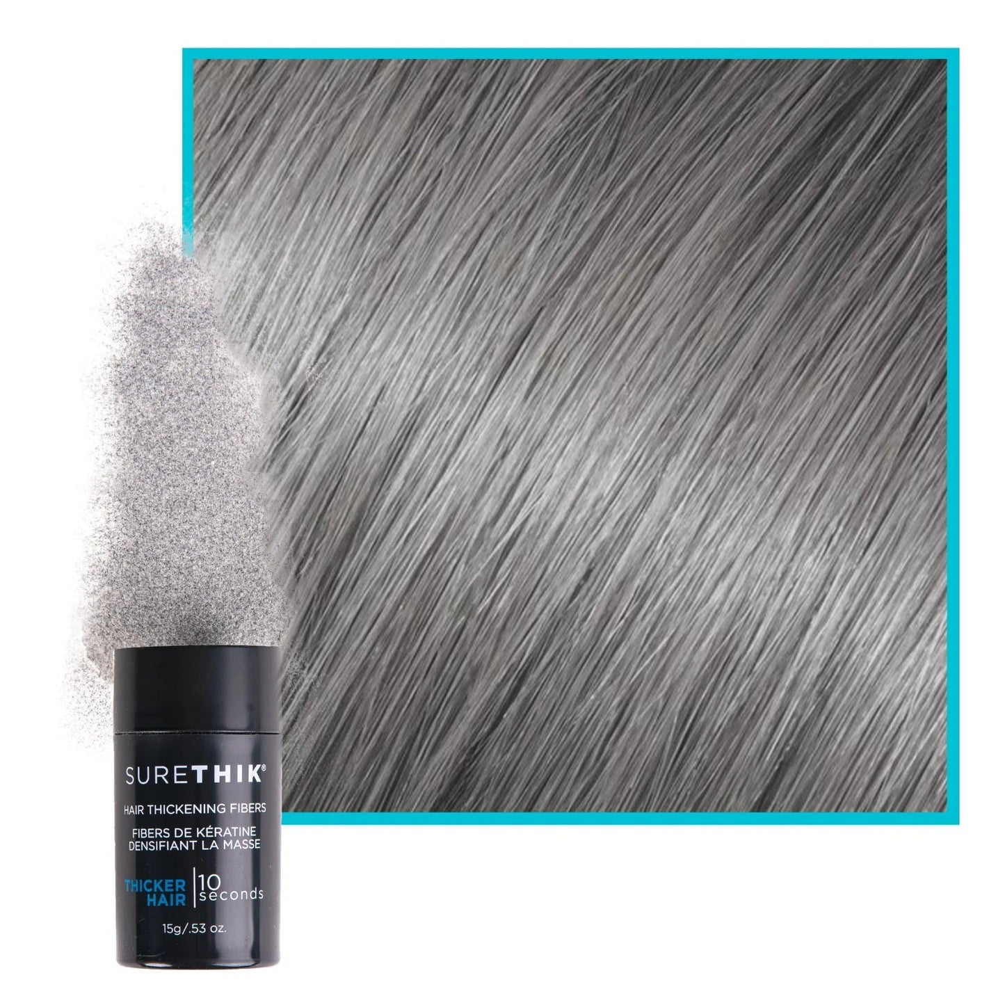 SURETHIK Hair Thickening Fibers Grey 15g