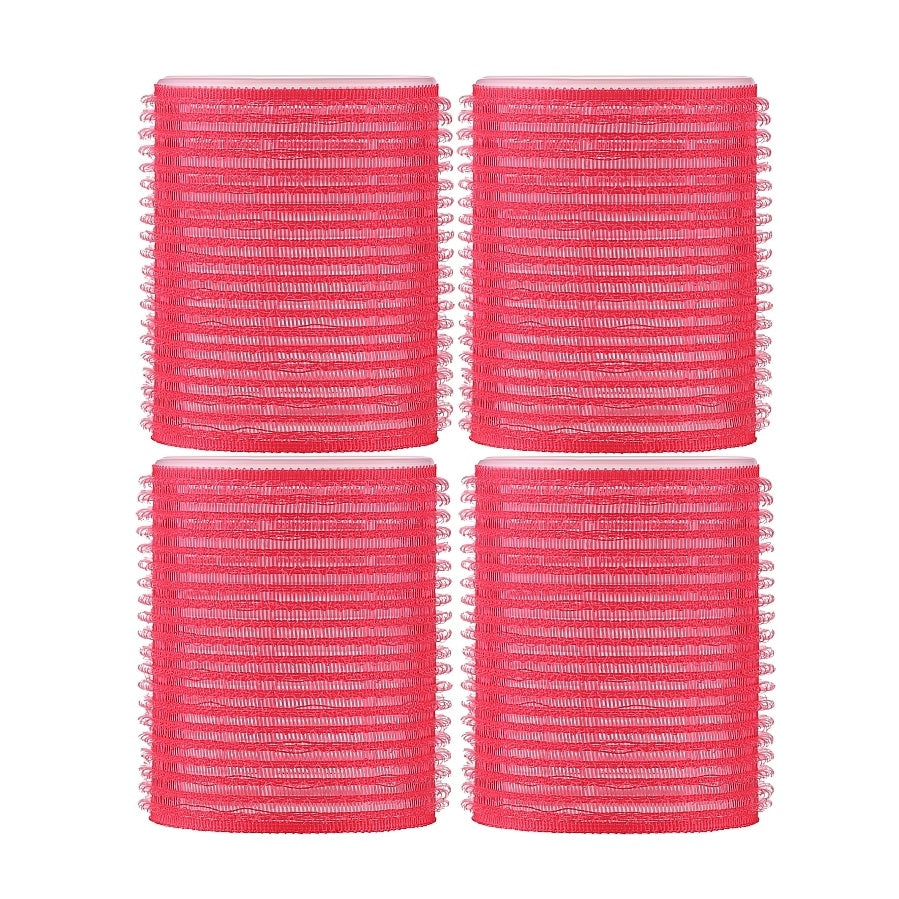 Self-Gripping Hair Rollers 70mm 4-Pack – Red