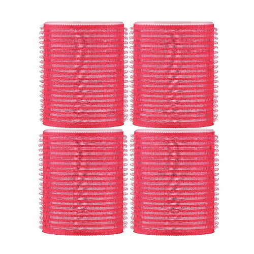 Load image 1 in gallery view. Self-Gripping Hair Rollers 70mm 4-Pack – Red