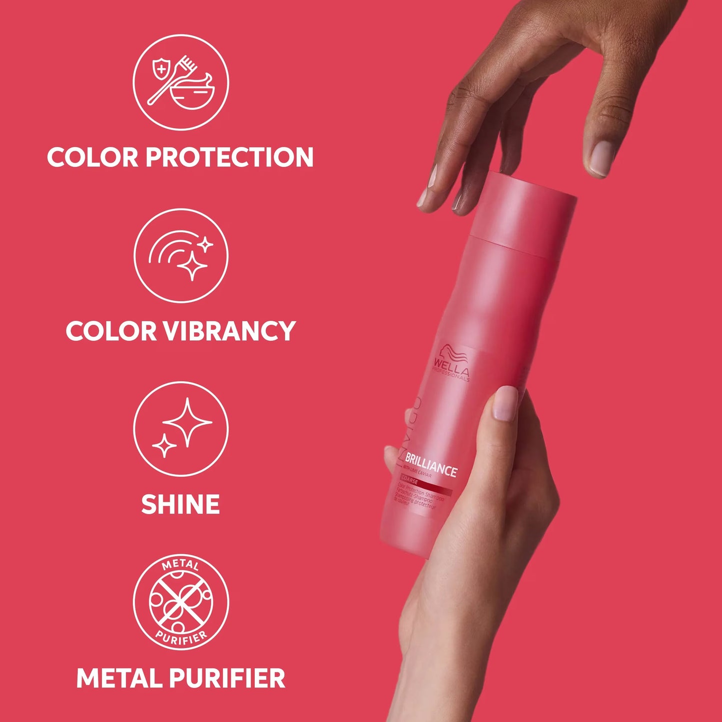 WELLA Invigo Brilliance Color Protection Shampoo Coarse Hair benefits