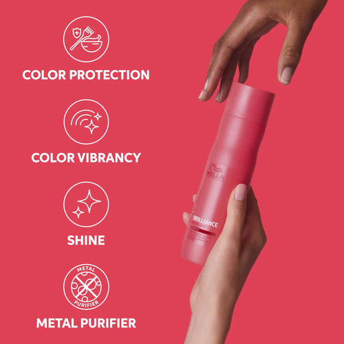 Load image 1 in gallery view. WELLA Invigo Brilliance Color Protection Shampoo Coarse Hair benefits