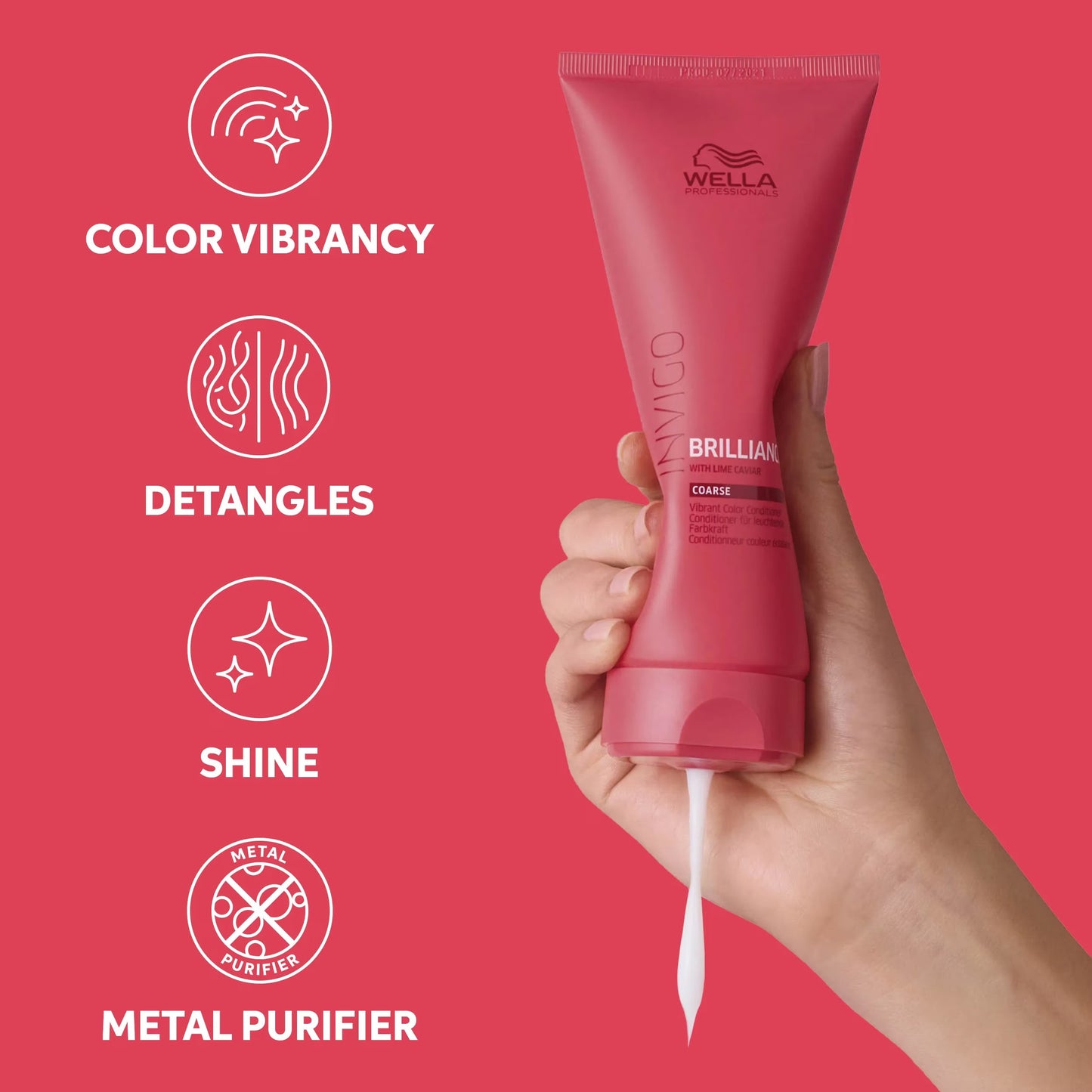 WELLA Invigo Brilliance Vibrant Color Conditioner Coarse Hair benefits