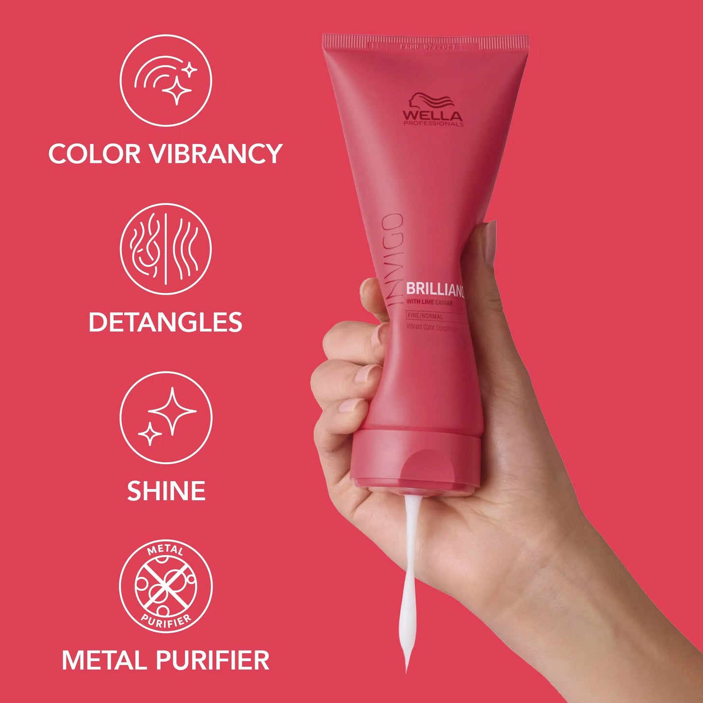 WELLA Invigo Brilliance Vibrant Color Conditioner Fine/Normal benefits