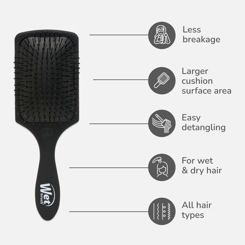 Load image 1 in gallery view. WET BRUSH PRO Paddle Detangler Brush Frost Black
