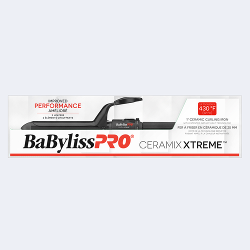 Load image 1 in gallery view. BaBylissPRO Ceramix Xtreme Ceramic Curling Iron 1"
