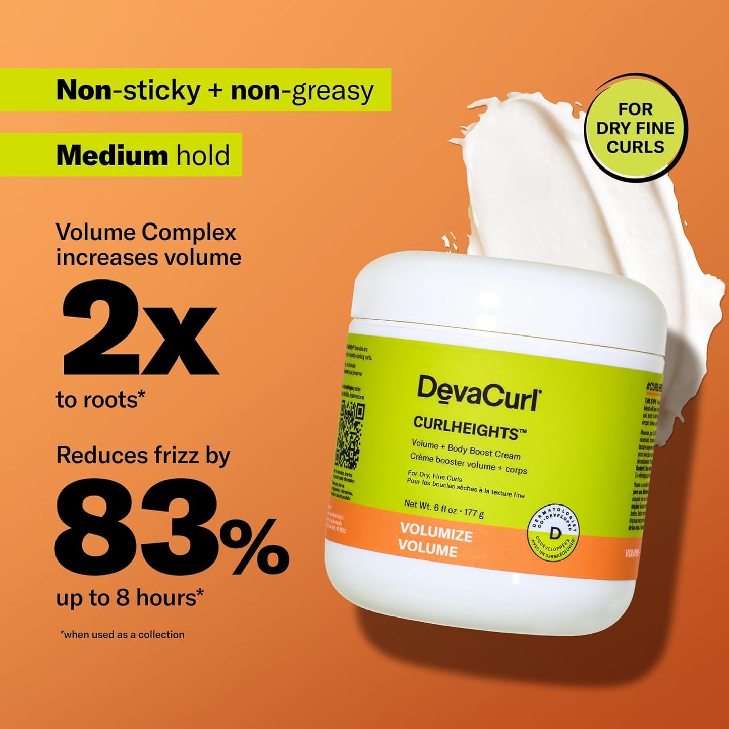 DEVACURL CurlHeights Volume + Body Boost Cream