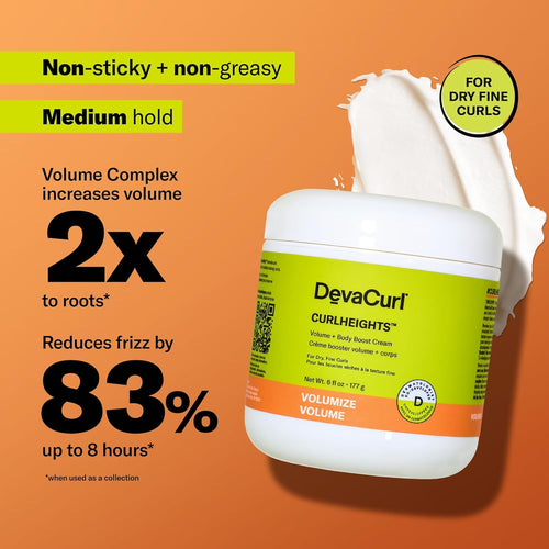 Load image 1 in gallery view. DEVACURL CurlHeights Volume + Body Boost Cream