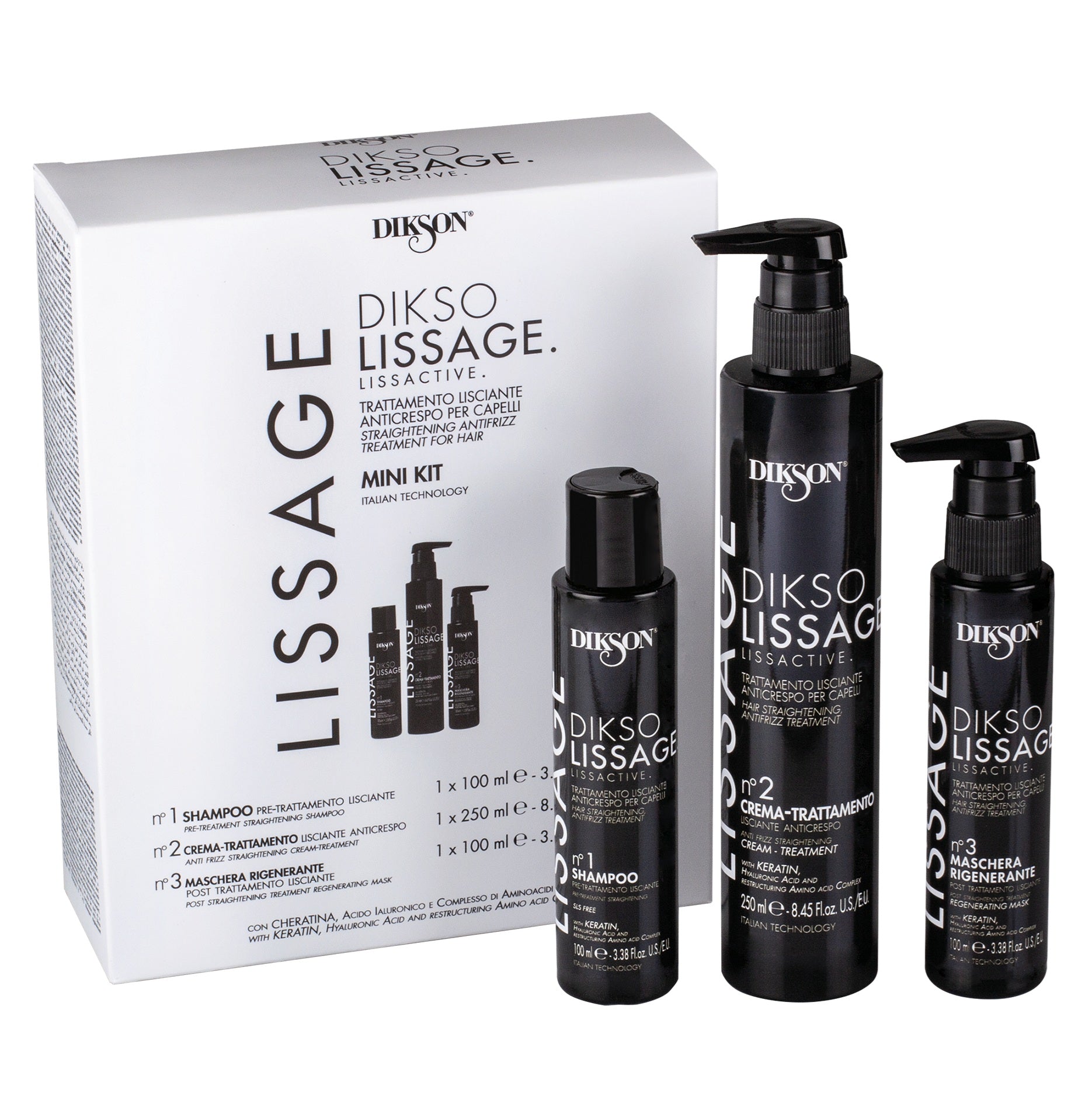 DIKSON Dikso Lissage Straightening Antifrizz Treatment Mini Kit