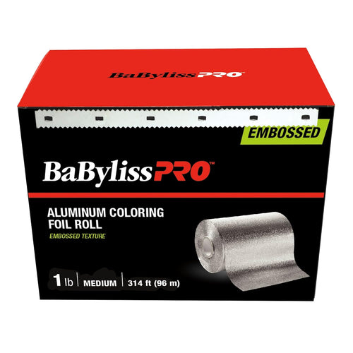 Load image 1 in gallery view. BaBylissPRO Embossed Aluminum Coloring Foil Roll Medium 1 lb