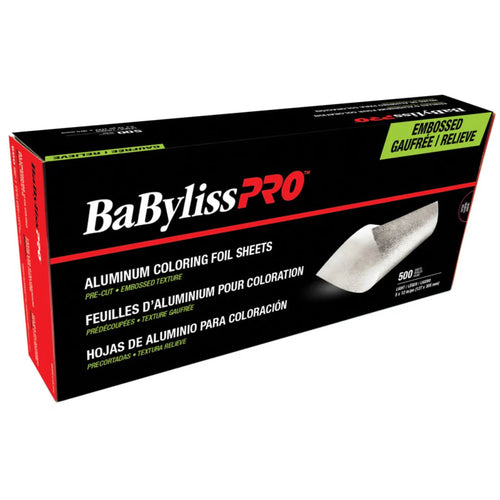 Load image 1 in gallery view. BaBylissPRO Embossed Aluminum Coloring Foil Sheets Light 500/Box