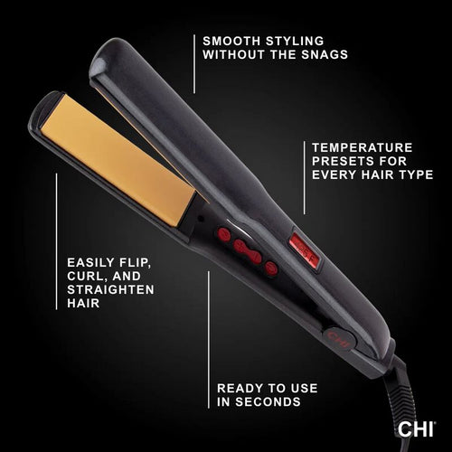 Load image 1 in gallery view. CHI G2 Ceramic & Titanium Hairstyling Iron 1"