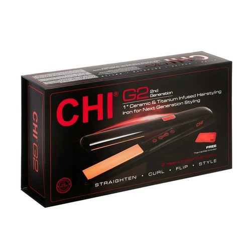 Load image 1 in gallery view. CHI G2 Ceramic & Titanium Hairstyling Iron 1"