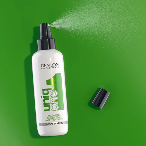 Load image 1 in gallery view. REVLON UniqOne All In One Green Tea Hair Treatment