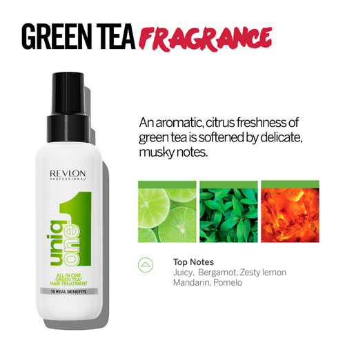 Load image 1 in gallery view. REVLON UniqOne All In One Green Tea Hair Treatment